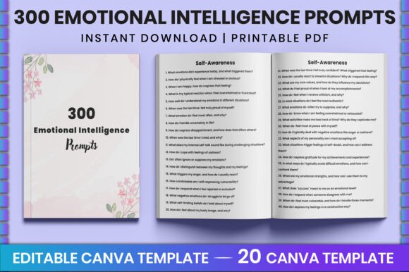 300 Emotional Intelligence Prompts Canva: Your Toolkit for Deeper Engagement