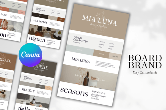 Brand Board Canva Template Bundle: Build Your Visual Identity
