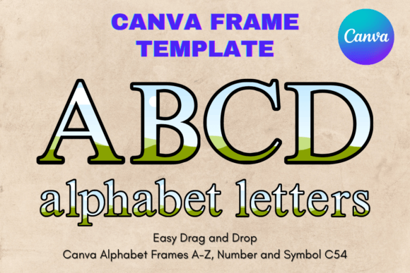 Canva Letters Frame Alphabet Template_54: A Guide to Custom Sublimation