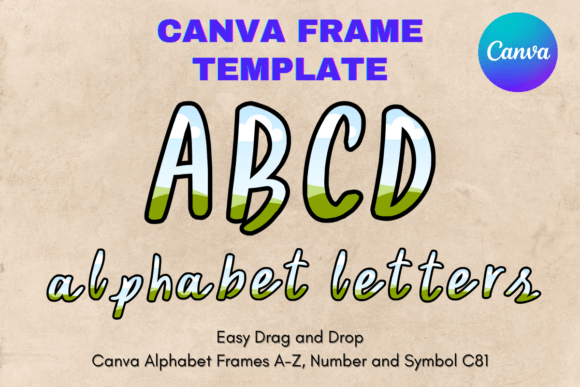 Canva Letters Frame Alphabet Template_81: Your Creative Toolkit