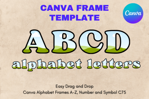 Create Custom Sublimation Letters with Canva Letters Frame Alphabet Template_75