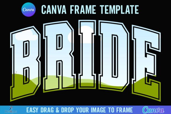 Elevate Wedding Stationery with the Bride Canva Frame Template