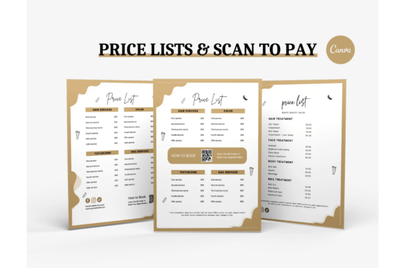 Elevate Your Brand with a Price List Template for Canva