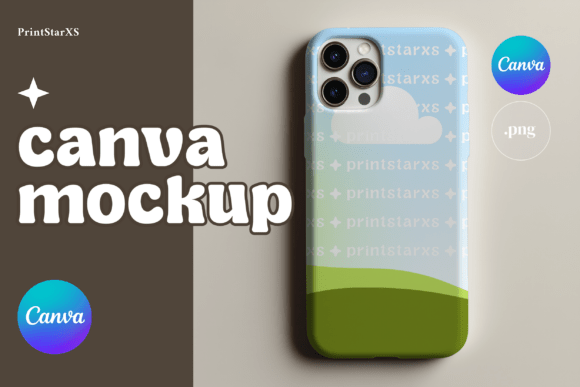 Phone Case Canva Mockup: A Minimalist PNG for Clean Design