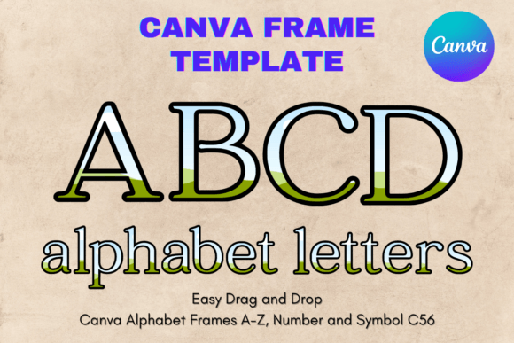Unleash Creativity: The Canva Letters Frame Alphabet Template_56